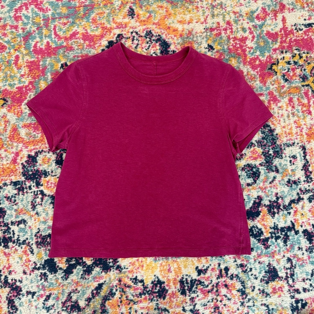 lululemon classic for cotton blend tee